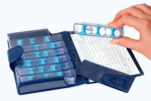 Farmacare Medidos Portapillole settimanale - Colore: Blu