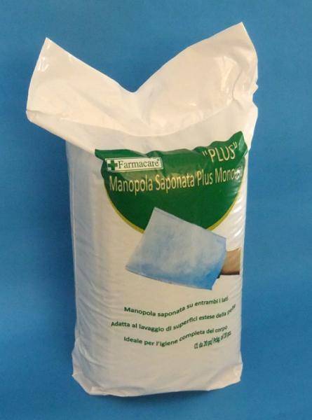 Farmacare Manopola Saponata Plus Monouso 20 pezzi