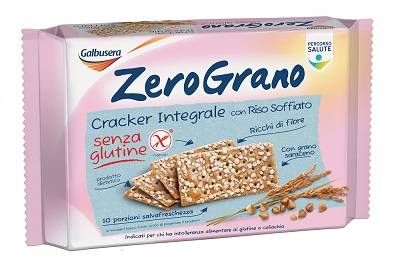 Galbusera Zerograno Crackers Integrali con Riso Soffiato Senza Glutine