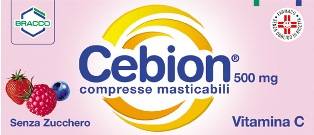Cebion 500 mg - 20 compresse Integratore di Vitamina C masticabili senza zucchero