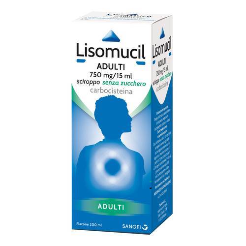 Lisomucil Adulti 750 mg/15 ml Sciroppo - 200 ml senza zucchero