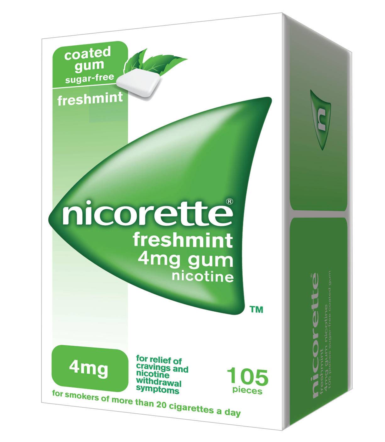 Nicorette 4 mg Trattamento contro il tabagismo masticabili menta forte 105 gomme