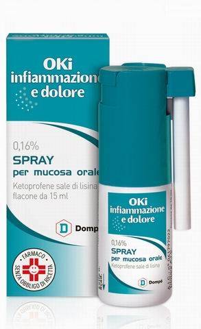 Oki Infiammazione e Dolore 0,16% Spray per Mucosa Orale 15 ml