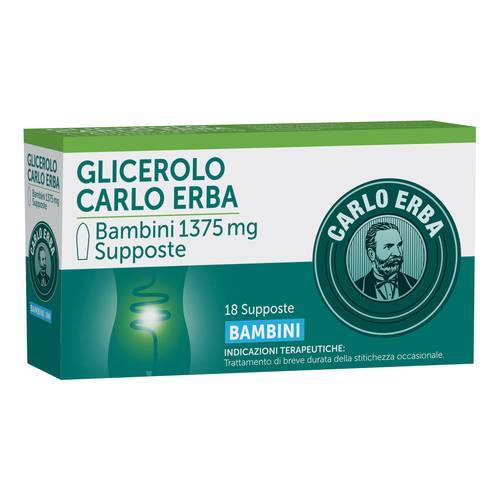 Glicerolo Carlo Erba Bambini 1.375 mg - 18 supposte