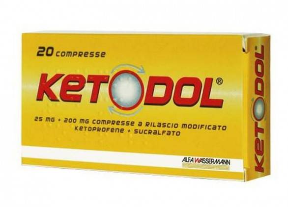 Ketodol 25 mg + 200 mg - 20 Compresse a Rilascio Modificato