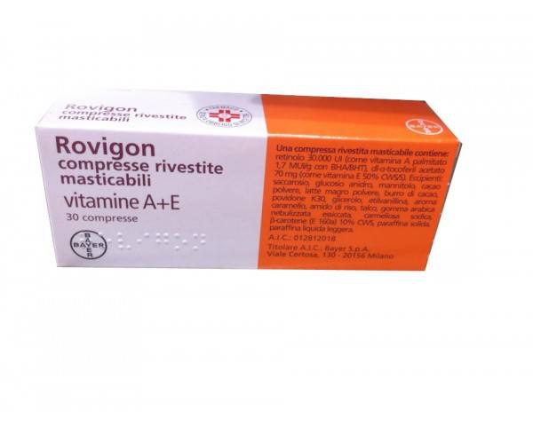 Rovigon 30.000UI + 70 mg - 30 compresse rivestite masticabili