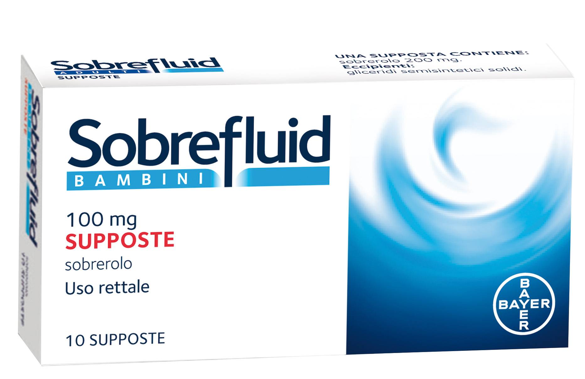 Sobrefluid Bambini 100 mg - 10 supposte