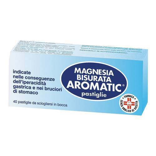 Magnesia Bisurata Aromatic - Pastiglie - Formato: 40 pastiglie