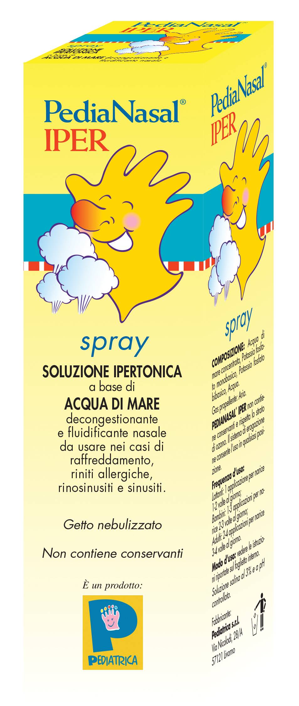 Pediatrica Pedianasal Iper Spray Nasale Ipertonico per Bambini