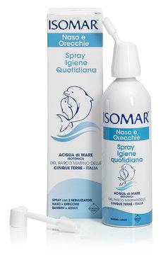 Isomar Naso e Orecchie Spray Igiene Quotidiana Acqua di Mare 100 ml