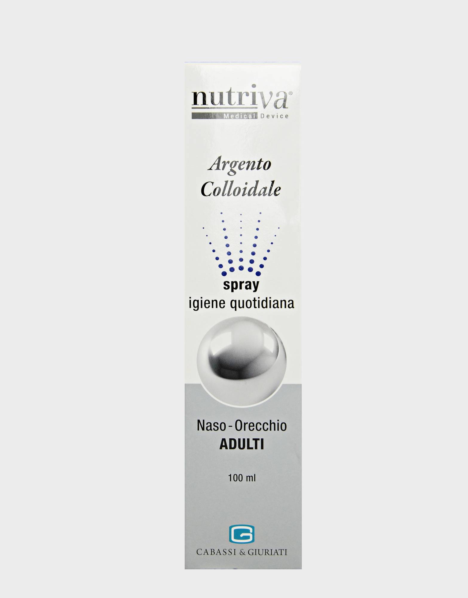 Nutriva Argento Colloidale Spray Naso - Orecchie per Adulti