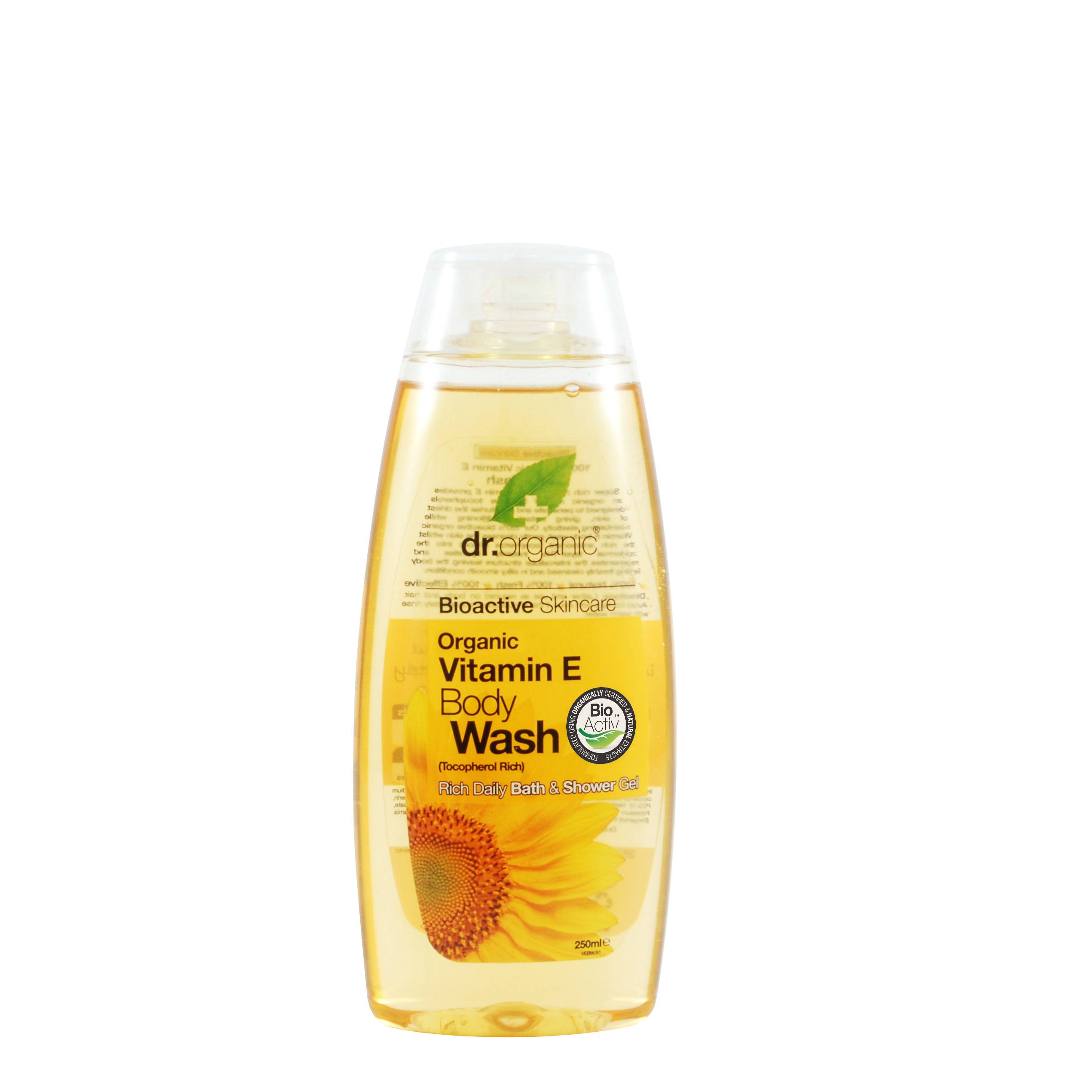 Dr Organic Vitamin E Body Wash Bagnodoccia 250 ml