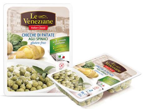 Le Veneziane Chicche di Patate e Spinaci Pasta Senza Glutine