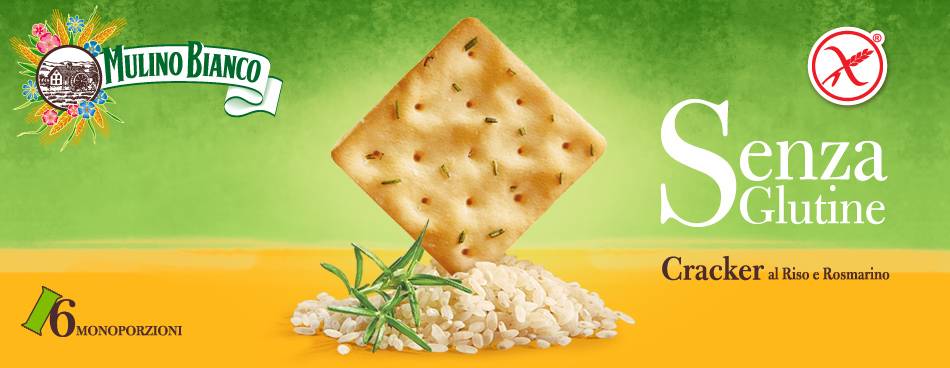 Mulino Bianco Cracker Riso e Rosmarino Senza Glutine