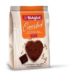BiAglut Cuori Dark Biscotti Senza Glutine