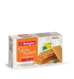 BiAglut Fette Tostate Mediterranee senza glutine latte e uova 240 g