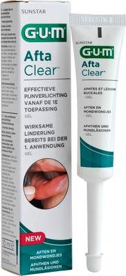 Sunstar Gum Afta Clear Gel Lenito Afte e Lesioni della Bocca 10 ml
