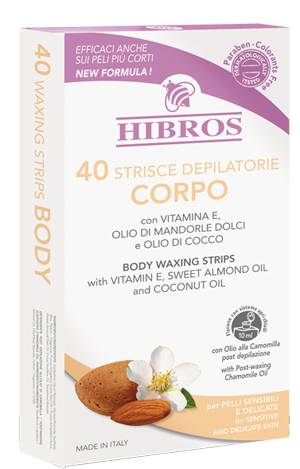 Hibros Strisce Depilatorie Corpo Pelli Sensibili - Formato: 30 strisce