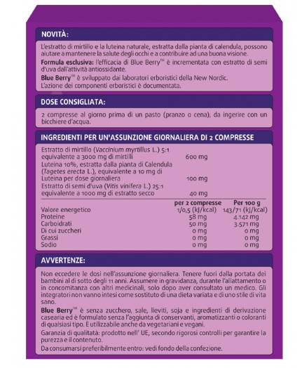 New Nordic Blue Berry Integratore per il Benessere Visivo - Compresse: 120
