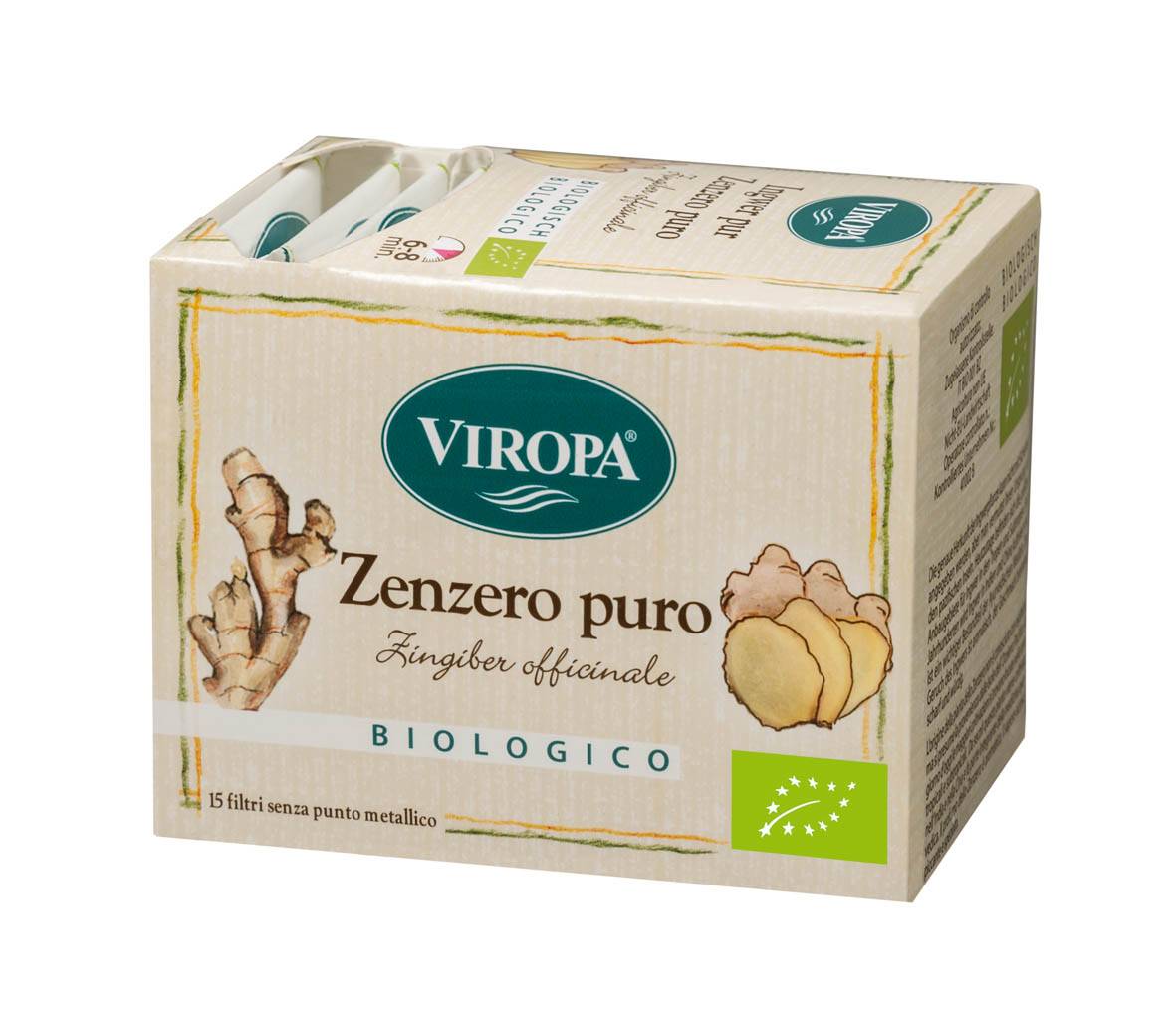 Viropa Zenzero Puro Tisana biologica 15 filtri