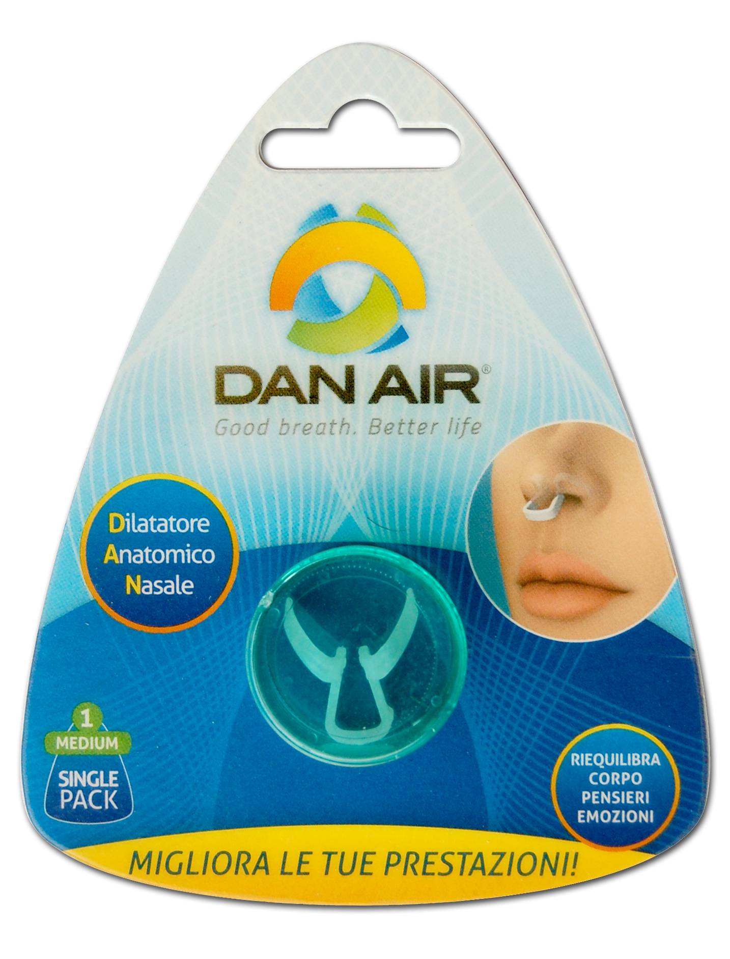 Dan Air Single Pack Dilatatore Anatomico Nasle Confezione Singola - Taglia: M