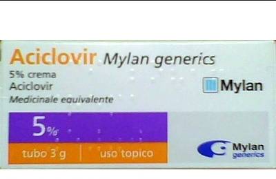 Aciclovir Mylan 5% Crema dermatologica 3 g