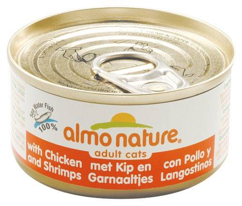 Almo Nature Pollo e gamberetti Cibo Umido per Gatti Adulti 70 g