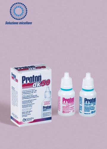 Proton DK 50 Gocce Integratore di Vitamine D e K per Neonati