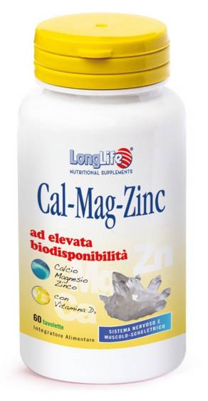 Longlife Cal - Mag - Zin Integratore di Sali Minerali