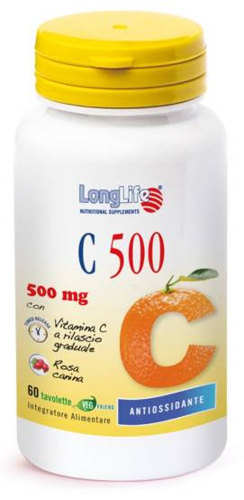 Longlife C 500 Integratore di Vitamina C con Rosa Canina