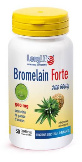 Longlife Bromelain Forte Integratore di Bromelina