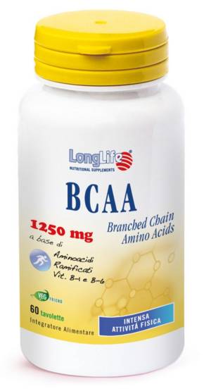 Longlife BCAA Integratore di Aminoacidi per sportivi 60 tavolette