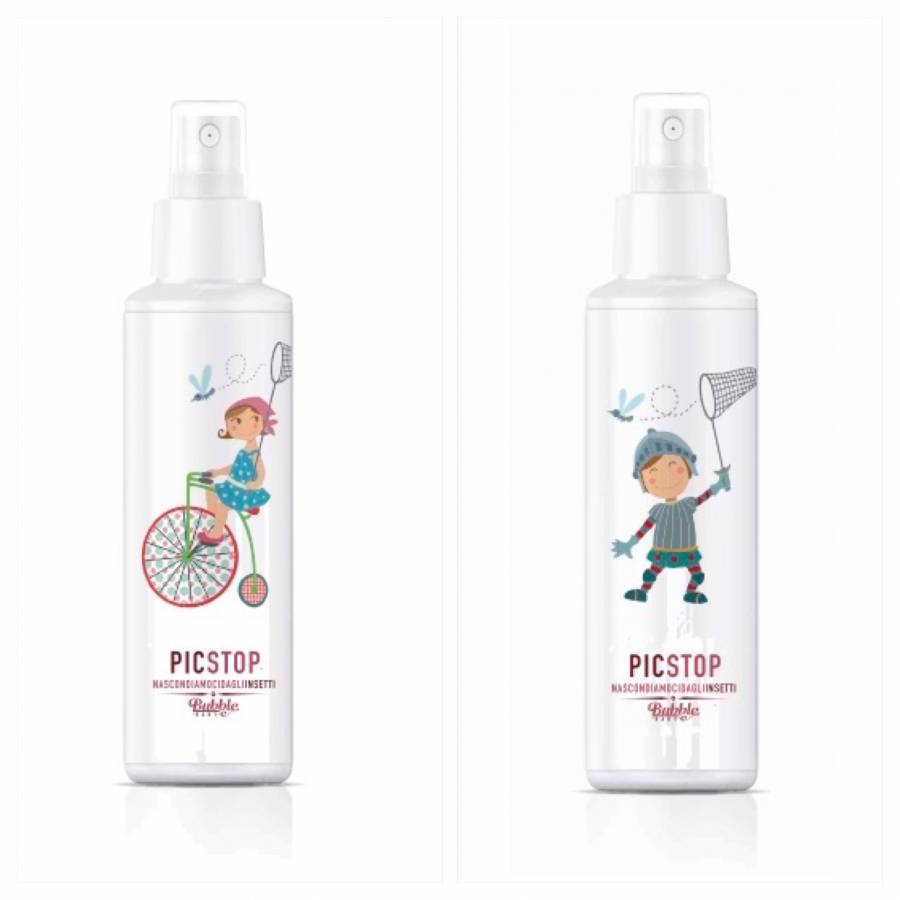 Bubble Family Pic Stop Spray Antizanzare per Bambine