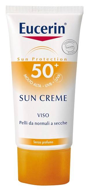Eucerin Sun Creme Solare Viso Protezione solare SPF50+ per pelli da normali a secche 50 ml