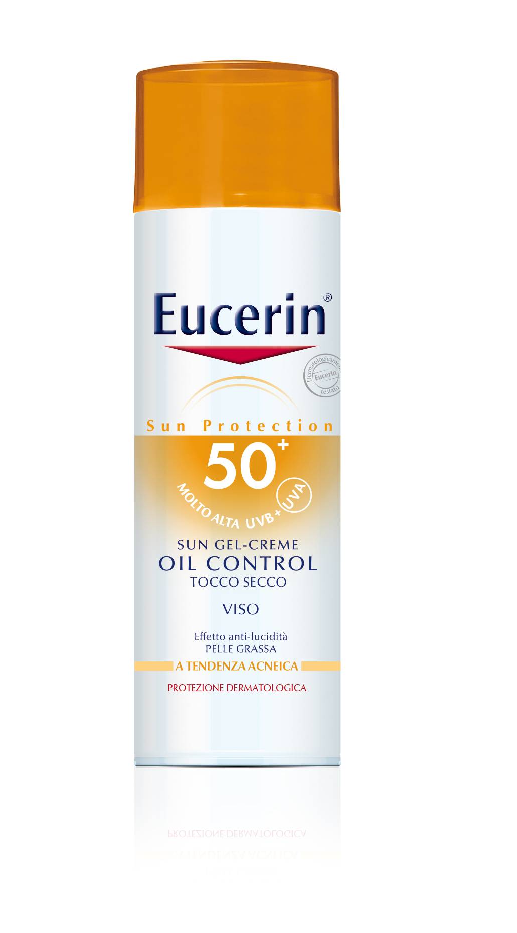 Eucerin Sun Viso Oil Control Tocco Secco Protezione solare per il viso SPF50+ per pelle grassa 50 ml