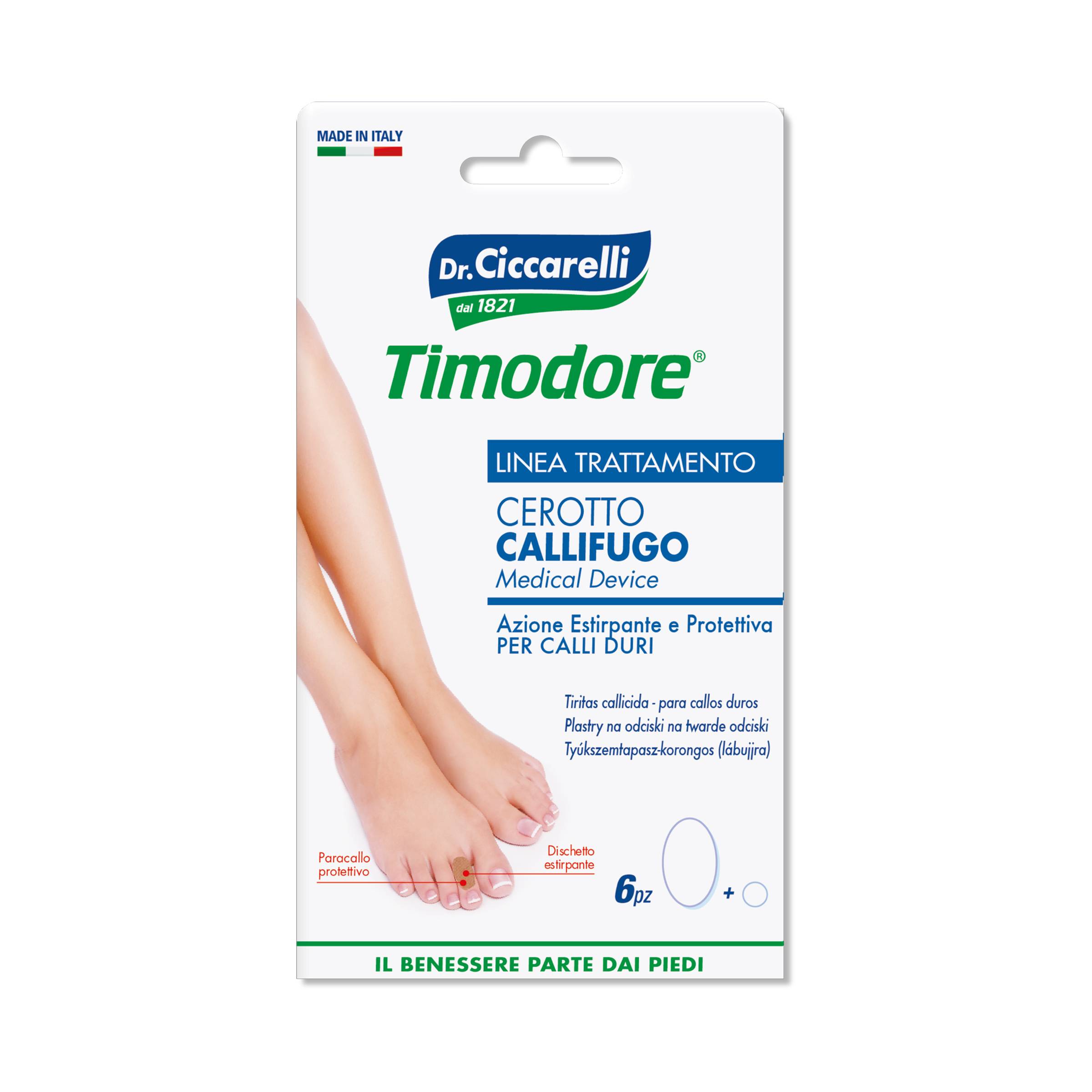 Dr Ciccarelli Timodore Cerotti Callifughi per Calli Duri