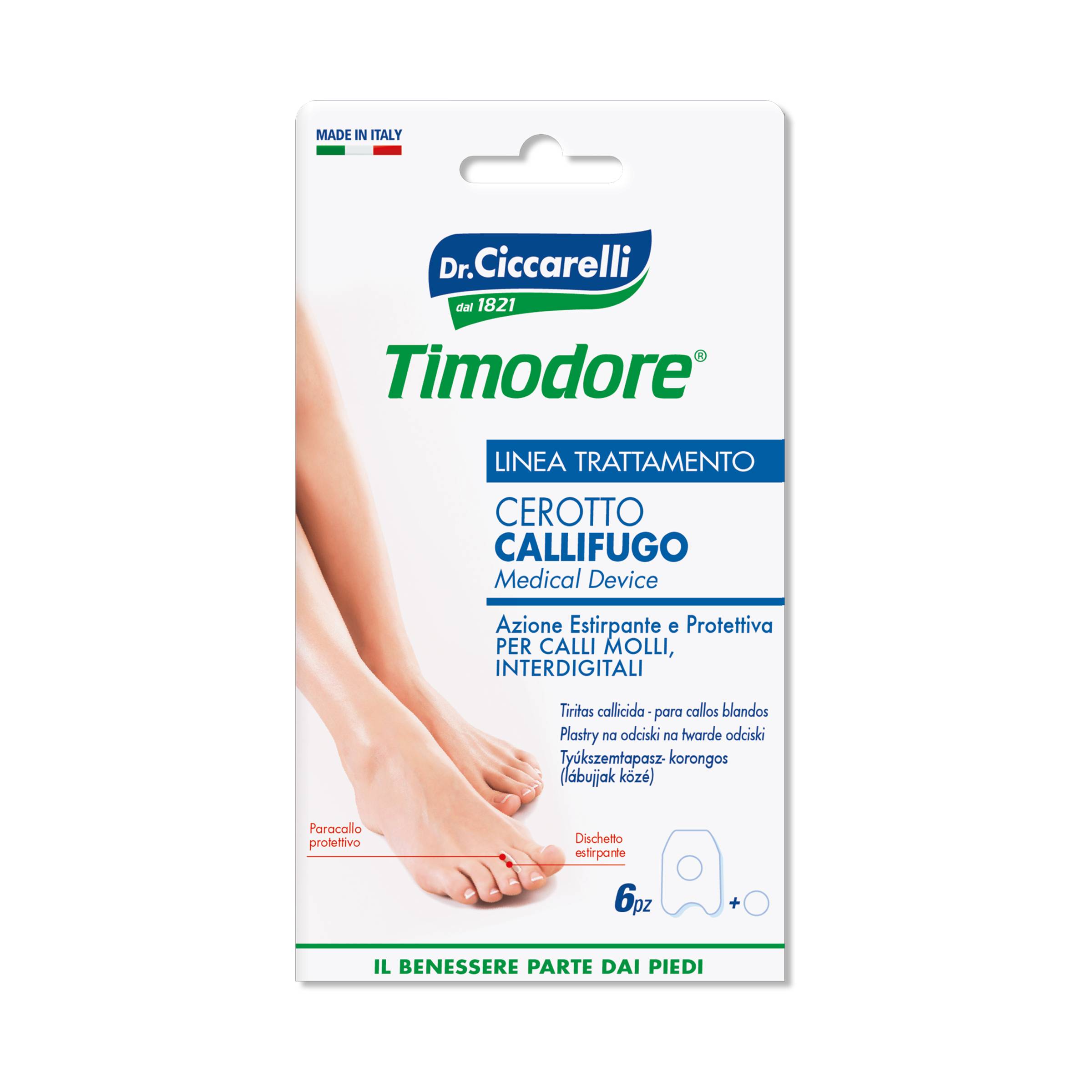 Dr Ciccarelli Timodore Cerotto Callifugo per Calli Morbidi Interdigitali
