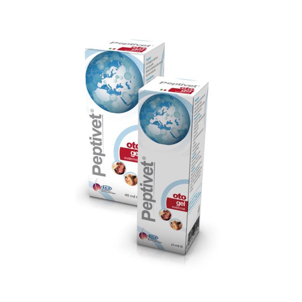 I.C.F. Peptivet Oto Gel Otologico per Cani e Gatti 25 ml