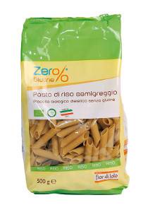 Fior di Loto Zer% Glutine Penne di riso Semigreggio Bio e Senza Glutine 500 g