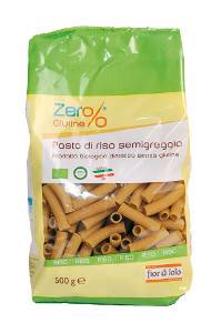 Fior di Loto Zer% Glutine Rigatoni di Riso Semigreggio Bio e Senza Glutine 500 g