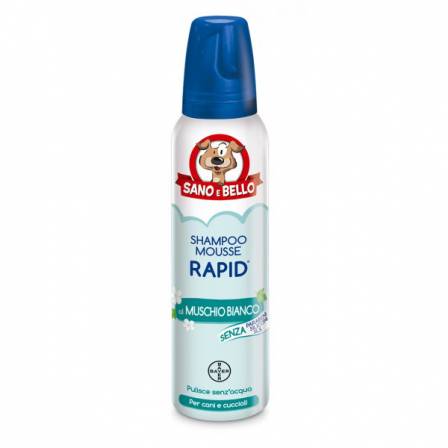 Bayer Sano e Bello Shampoo Mousse Rapid per Cani