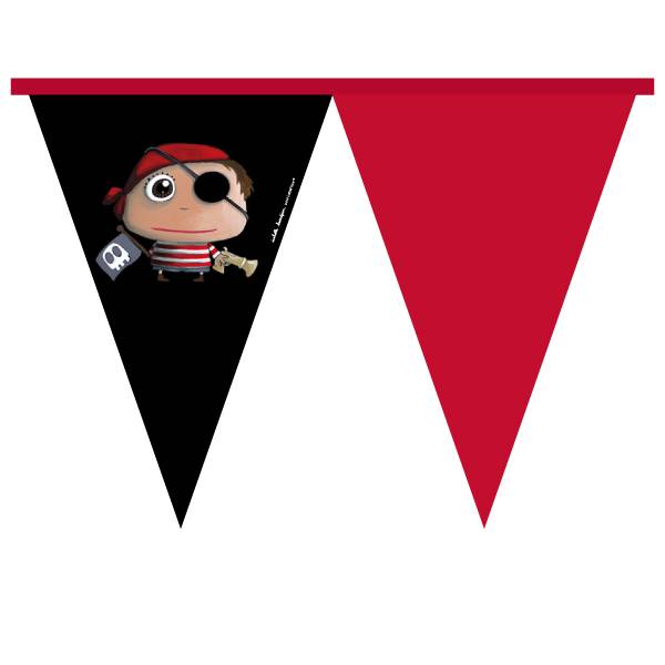 Label'tour Bandierine per le Feste Fantasia Pirati