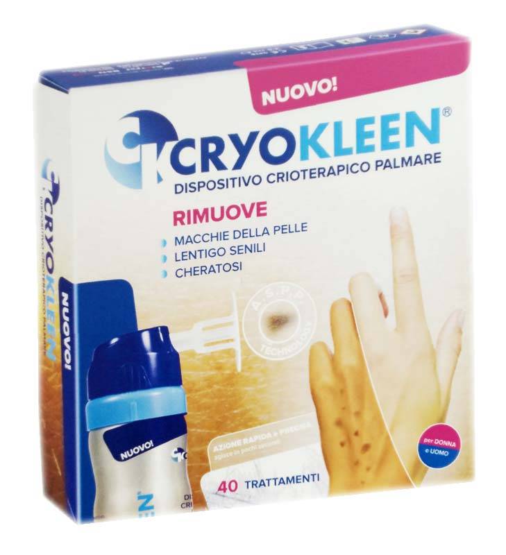 Cryokleen Dispositivo Crioterapico Palmare per Eliminare le Macchie della Pelle