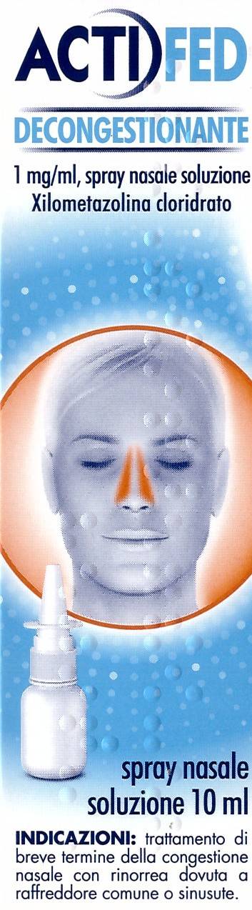 Actifed Decongestionante Nasale 1mg/ml Spray Nasale - 10 ml