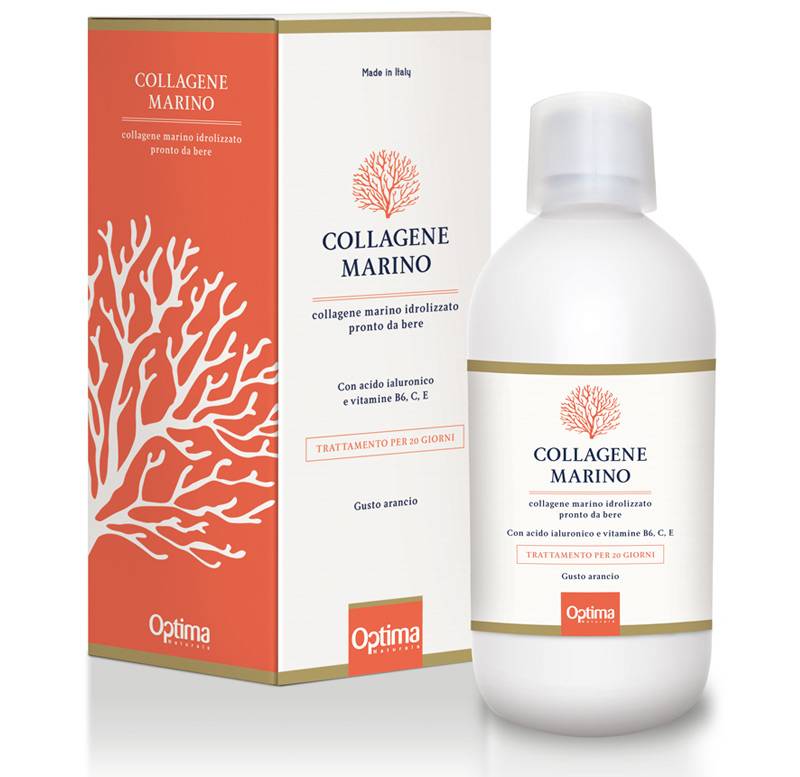Optima Naturals Collagene Marino Idrolizzato Integratore per Pelle ed Unghie 500 ml