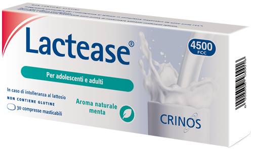 Lactease 4500 Integratore Alimentare di Lattasi per Adulti