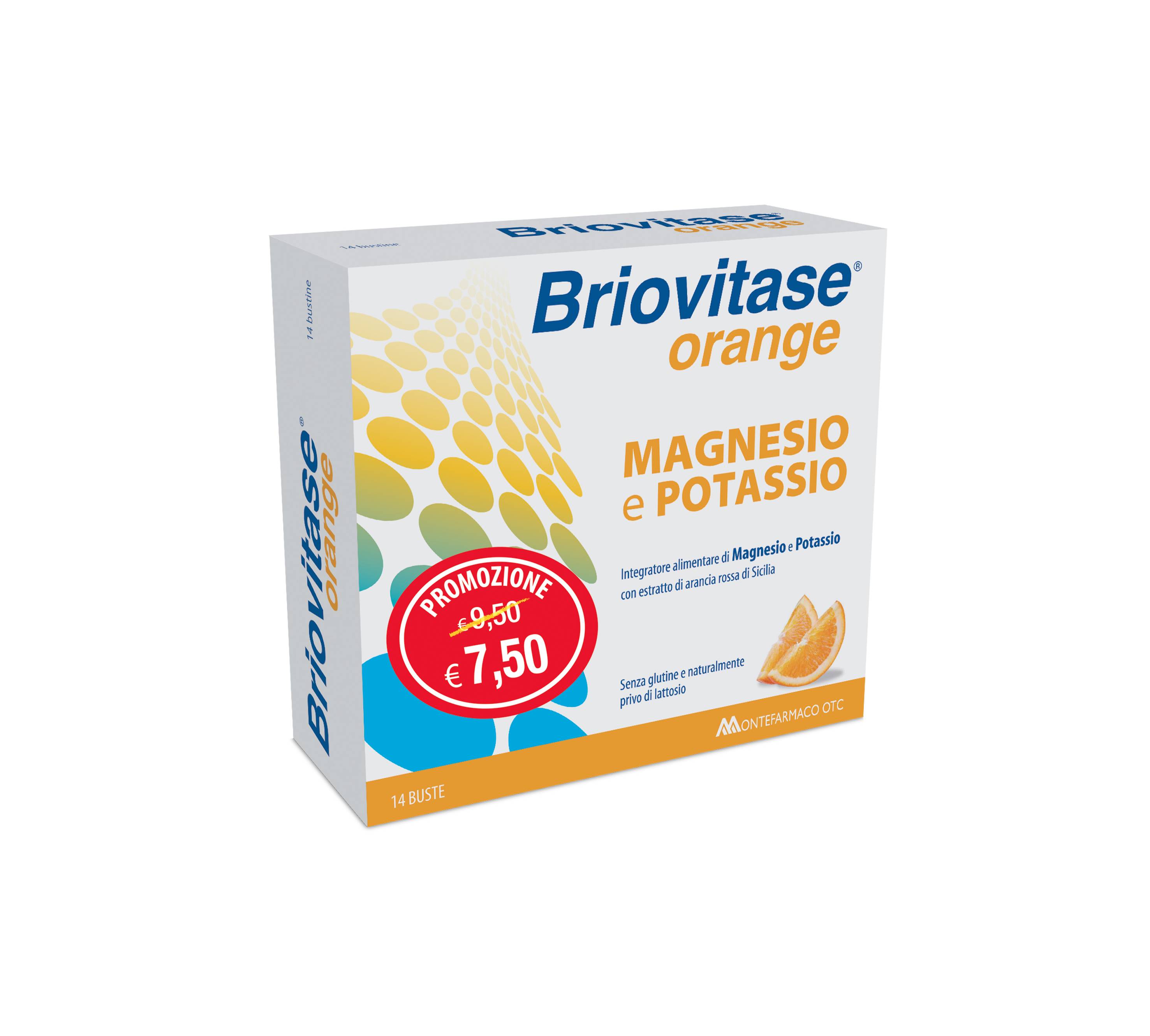 Briovitase Orange Integratore Magnesio e Potassio 14 bustine