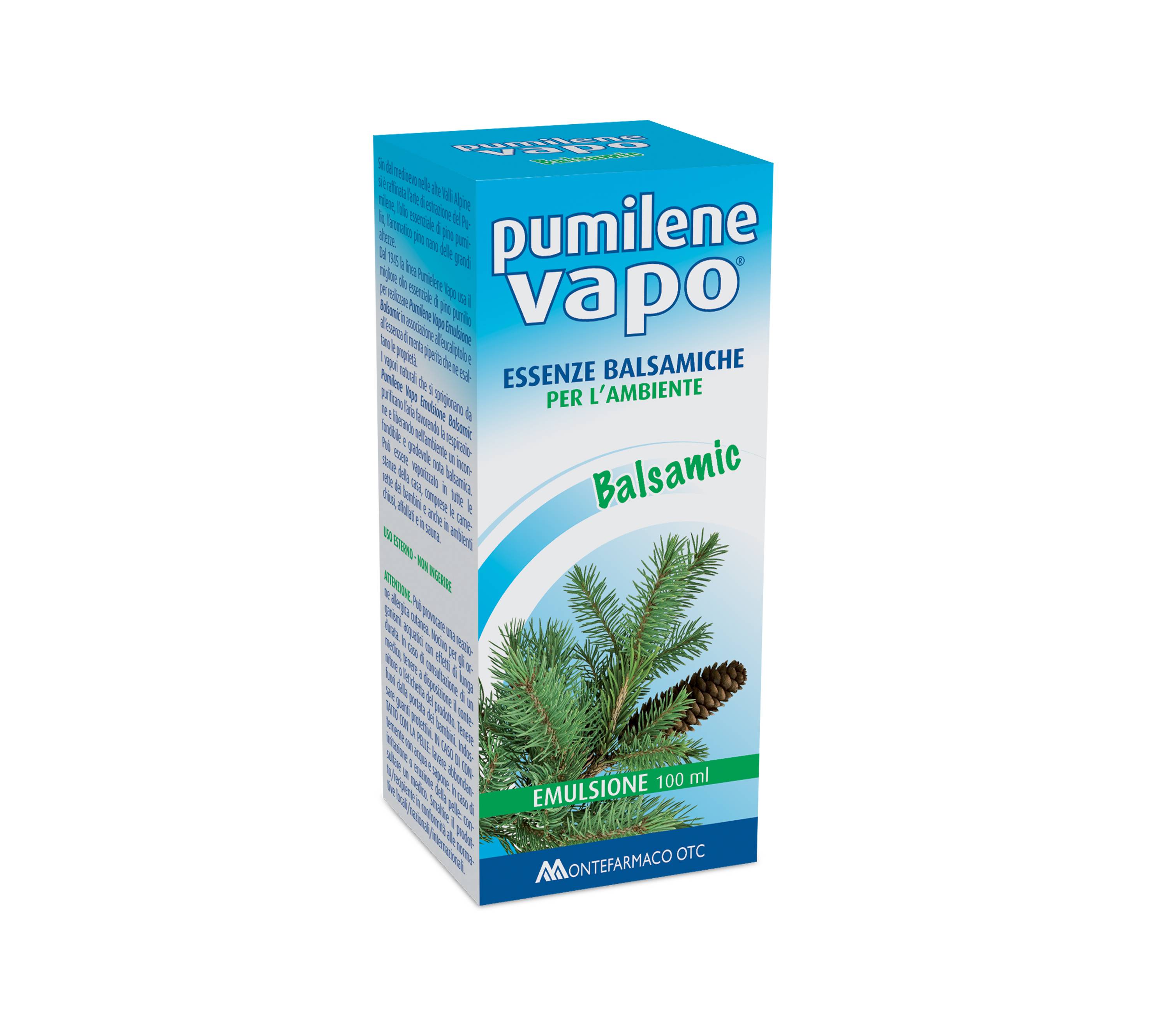 Pumilene Vapo Emulsione Balsamic Essenza per Respirare Meglio 100 ml