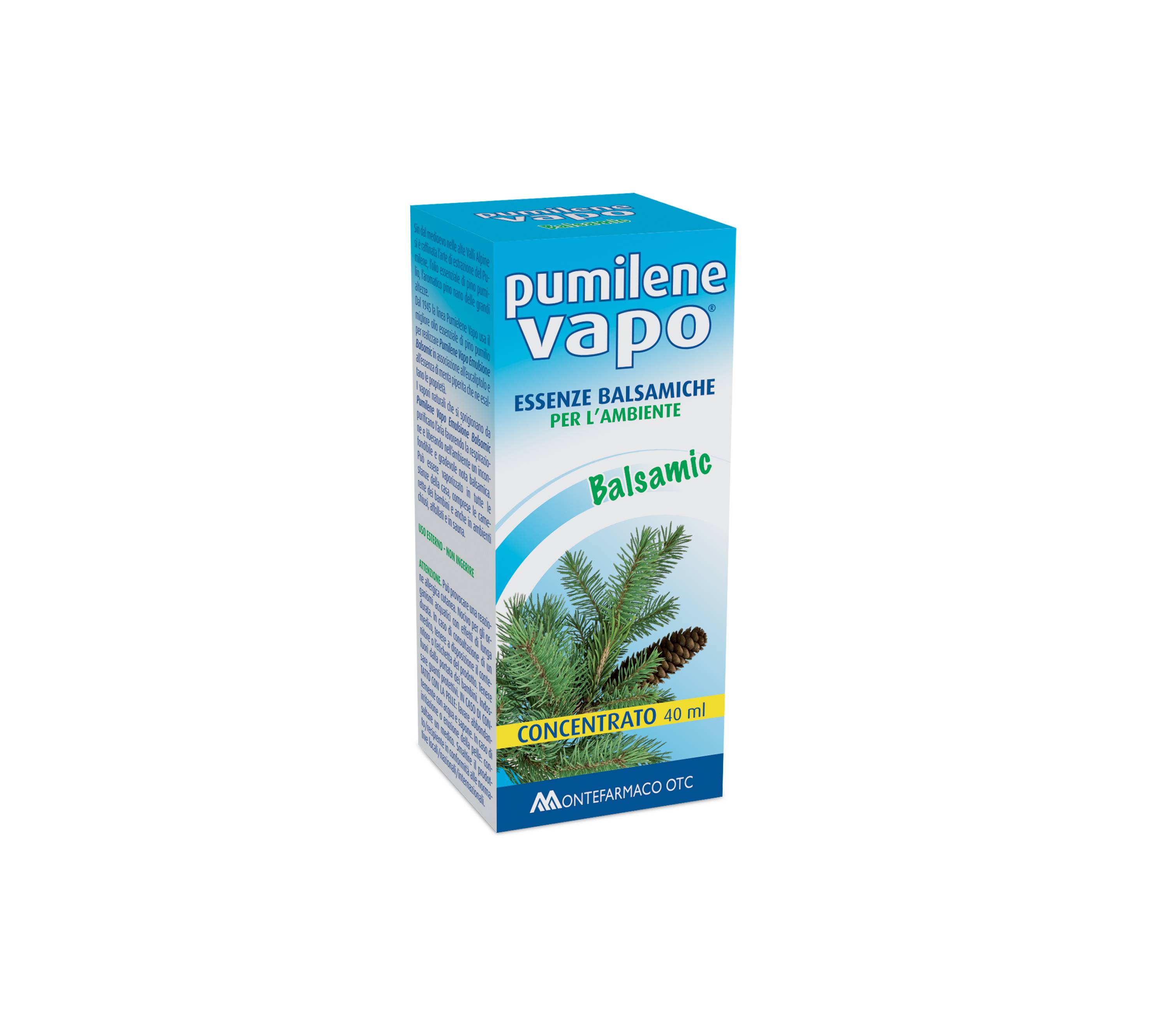 Pumilene Vapo Concentrato Essenza Balsamica per Respirare Meglio 40 ml