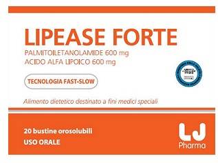 LJ Pharma Lipease Forte Integratore per Disturbi Neuroinfiammatori